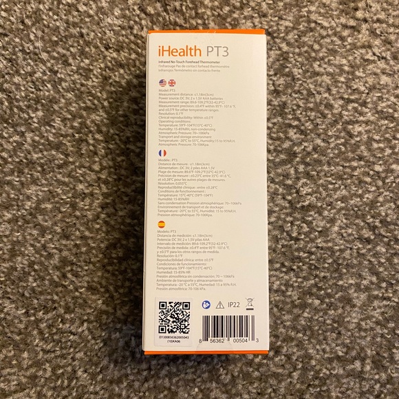 iHeallth P3 Infrared No-Touch Forehead Thermometer Brand New - Picture 2 of 6